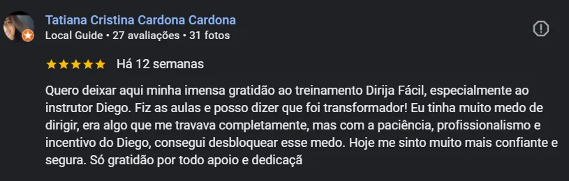 Depoimento Tatiana no Google