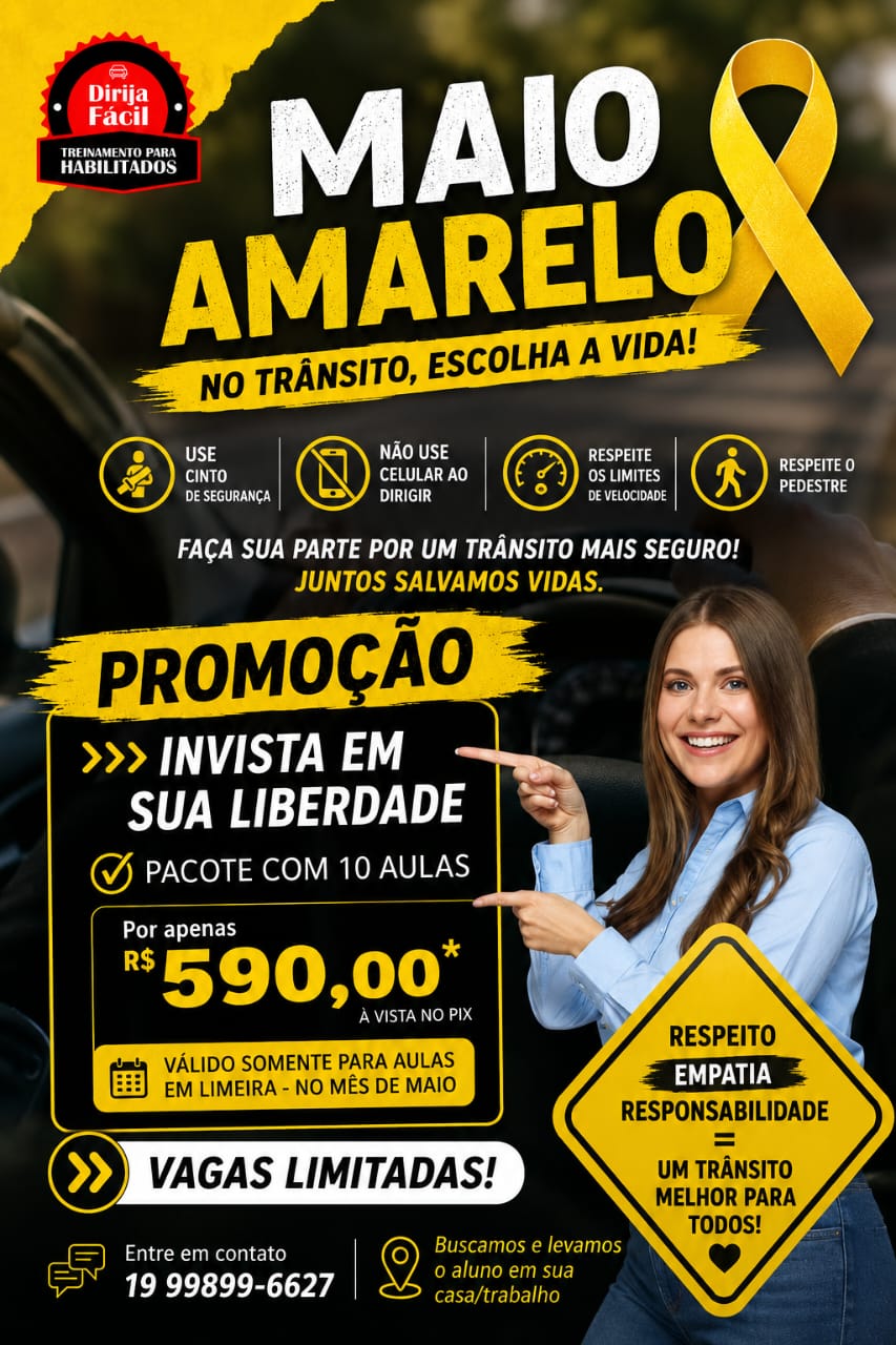 Promoção Maio Amarelo – Dirija Fácil